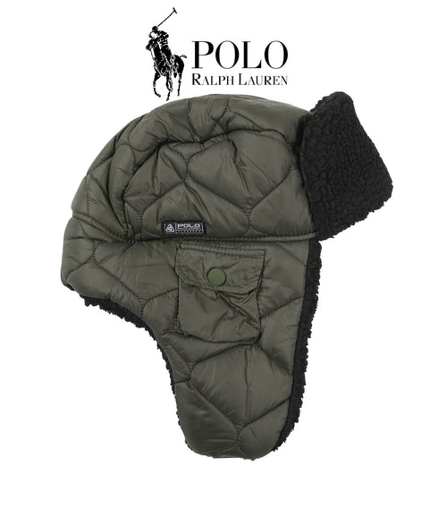 ポロ ラルフローレン POLO RALPH LAUREN SHERPA LINED PUFFER ボアフライトハット